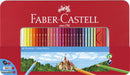 Faber Castell FC-115894 Kleurpotlood Faber-Castell Castle Zeskantig Metalen Etui 60 Stuks Met Acces
