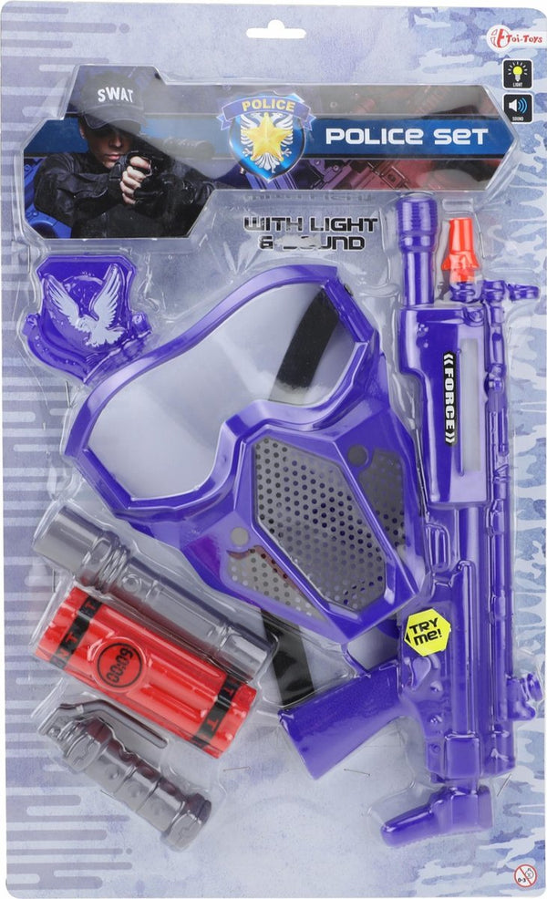 Toi-toys Politieset met wapen masker en accessoires