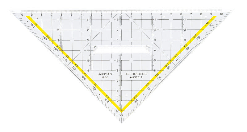 Aristo AR-1650/2 Tekendriehoek 22,5 Cm Met Greep