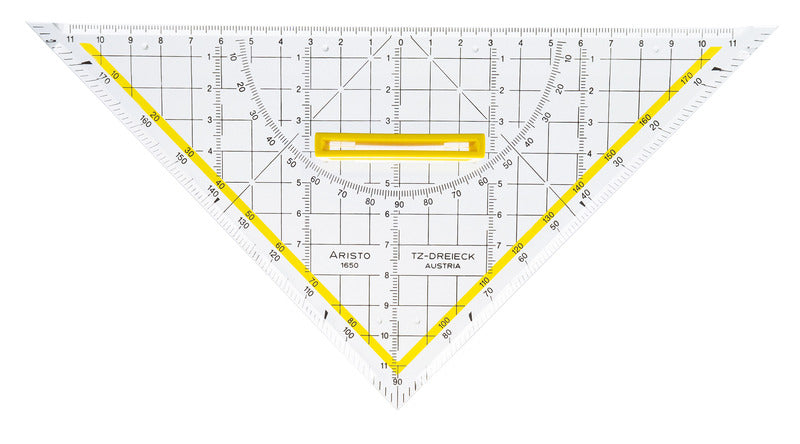 Aristo AR-1650/4 Tekendriehoek 25cm Met Afneembare Greep