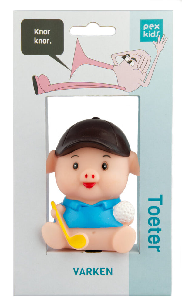 Fietstoeter PexKids Varken - blauw