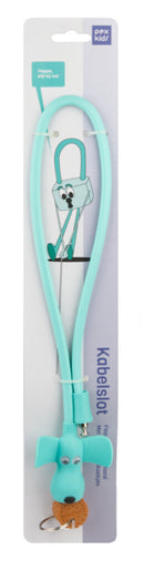 Siliconen fietsslot PexKids Flappie de waakhond 10 x 58 cm - groen