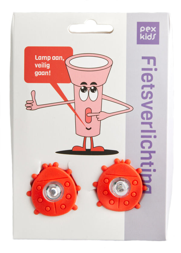 Verlichtingsset LED PexKids Vlinder met siliconen strap - rood
