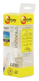 Century INM1-021427 Led Vintage Filamentlamp Kaars 2 W 245 Lm 2700 K