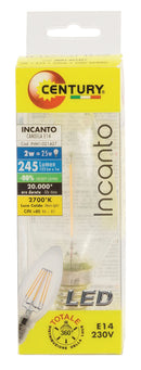 Century INM1-021427 Led Vintage Filamentlamp Kaars 2 W 245 Lm 2700 K
