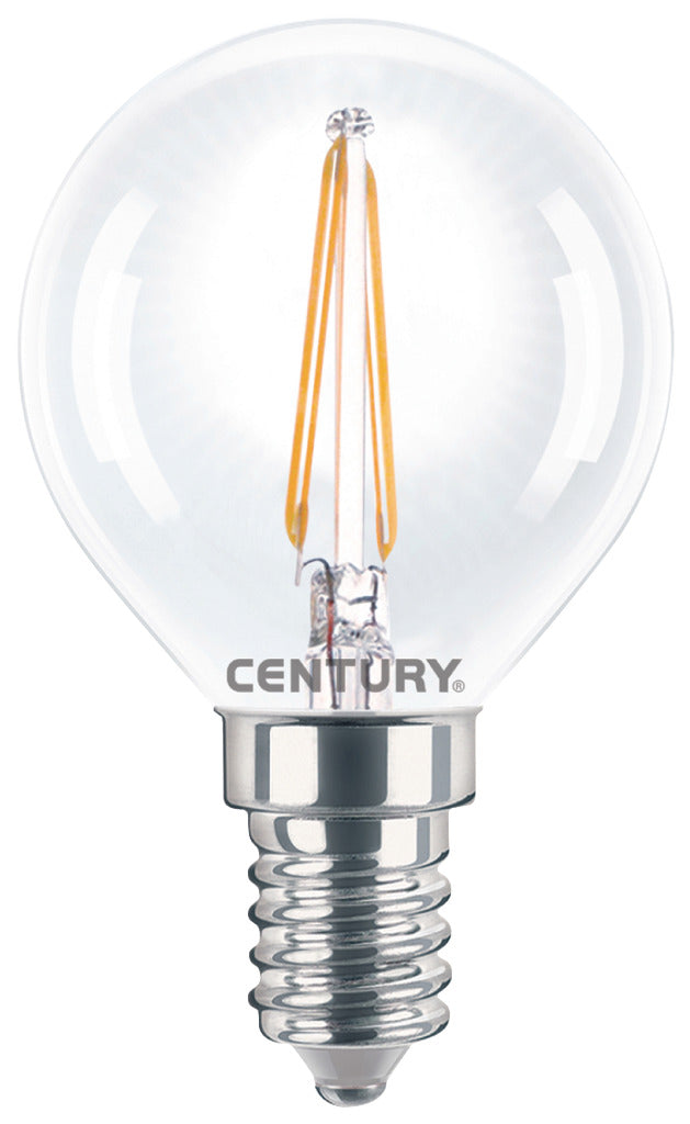 Century INH1G-041427 Filament Incanto Led Lamp Globe 4w E14 2700k 395 Lumen