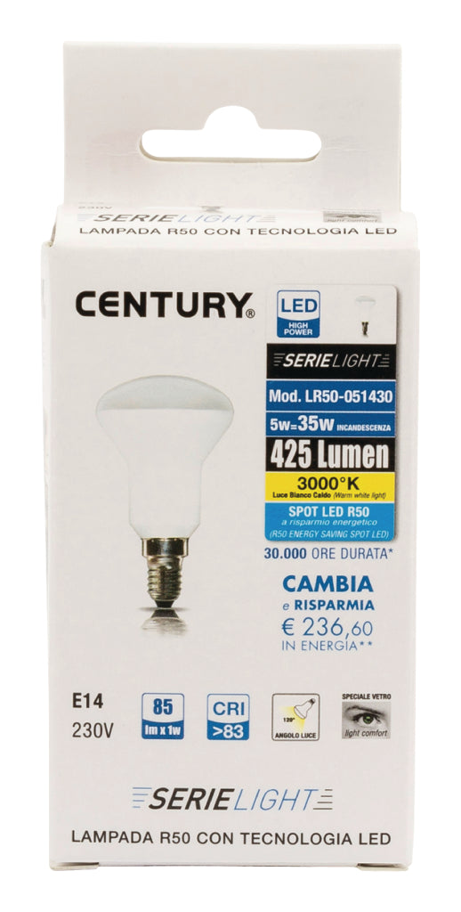 Century LR50-051430 Led-lamp E14 Lr50 5 W 480 Lm 2700 K