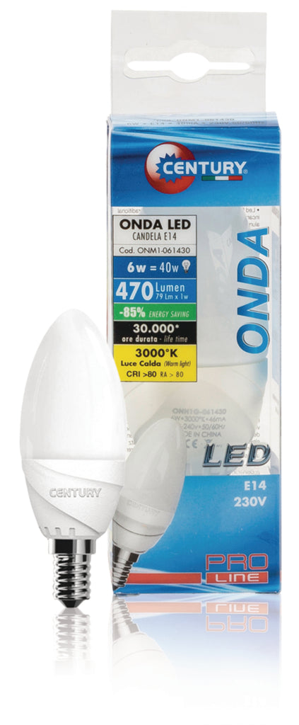 Century ONM1-061430 Led-lamp E14 Kaars 6 W 470 Lm 3000 K