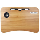 Laptoptafel - met USB poorten - 60 x 40 x 27 cm - bruin