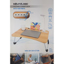 Laptoptafel - met USB poorten - 60 x 40 x 27 cm - bruin