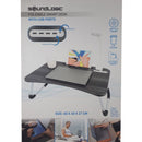 Laptoptafel - met USB poorten - 60 x 40 x 27 cm - grijs