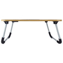Laptoptafel - met USB poorten - 60 x 40 x 27 cm - bruin
