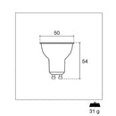 Century LX38-061030 Spot Lexar 6w Gu10 3000k