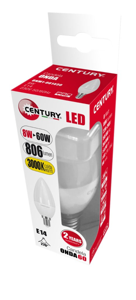Century ONM1-081430 Led-lamp E14 8 W 806 Lm 3000 K