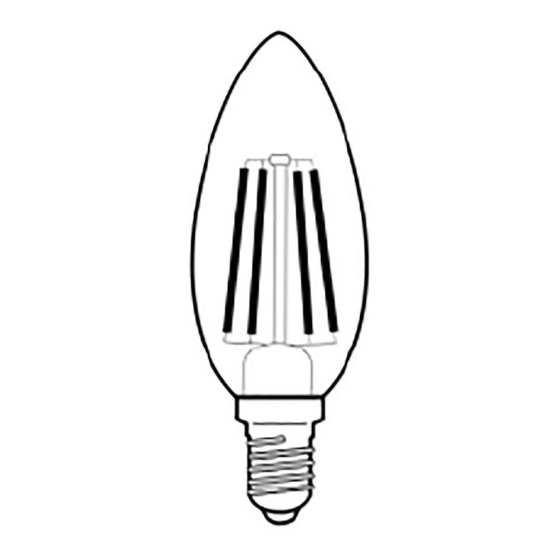 Century INSM1-041430BL Led-lamp E14 4 W 470 Lm 3000 K 2 Stuks