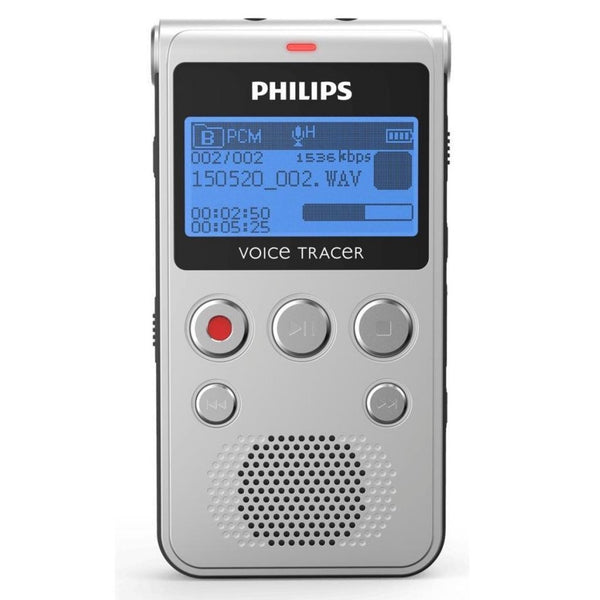 Philips DVT1300 VoiceTracer Audiorecorder Zilver/Grijs