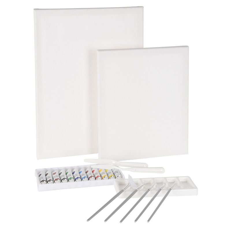 Schildersset met Canvas, Verf en Penselen