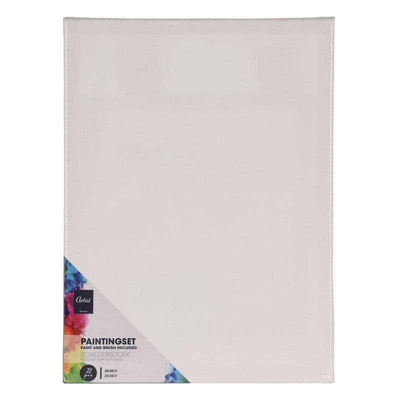 Schildersset met Canvas, Verf en Penselen