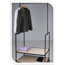 Kledingrek met 2 Planken - Verrijdbaar - 84 x 42.5 x 176