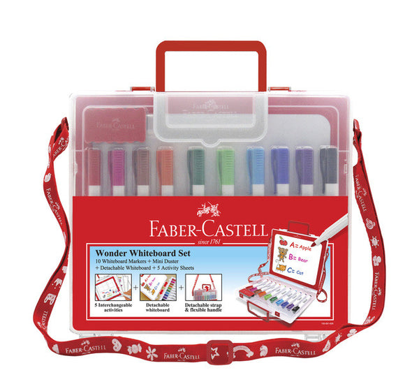 Faber Castell FC-156069 Boardmarker Faber-Castell Slim Fine Koffer 10 Stuks Met Accessoires