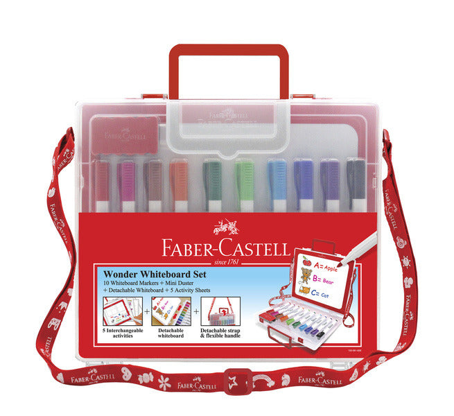 Faber Castell FC-156069 Boardmarker Faber-Castell Slim Fine Koffer 10 Stuks Met Accessoires
