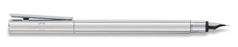 Faber Castell FC-342001 Vulpen NEO Slim Roestvrij Staal, Glanzend, F