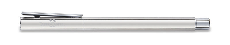 Faber Castell FC-342004 Rollerbal NEO Slim Roestvrij Staal, Glanzend