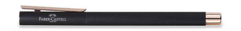 Faber Castell FC-343100 Vulpen NEO Slim Zwart Mat, Rosé Goud, M