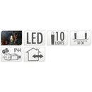 Feestverlichting voor de Tuin - 450cm - warm wit - 10x3 LED