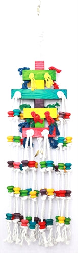 Happy Pet Speelgoed Raindrop Papegaai 25X100 CM