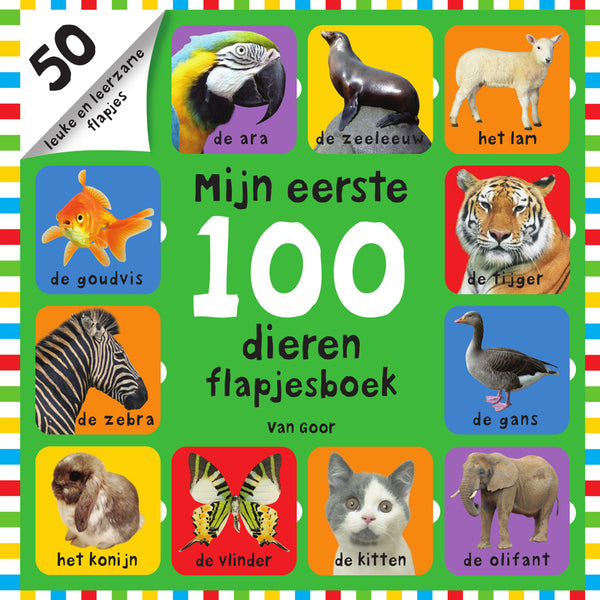 Boek Mijn Eerste 100 Dieren Flapjesboek