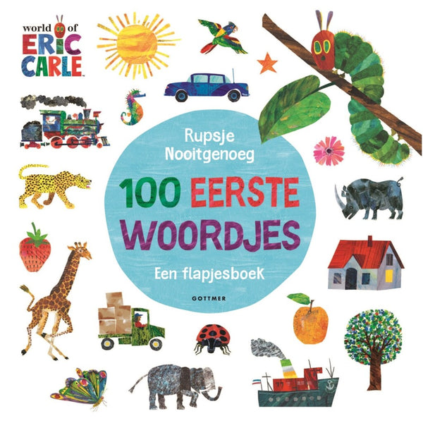 Flapjesboek Rupsje Nooitgenoeg 100 Eerste Woordjes