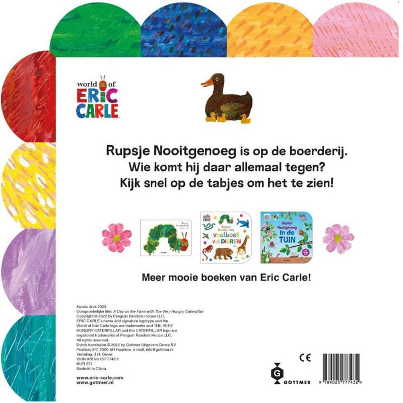 Boek Rupsje Nooitgenoeg Een Dagje Op De Boerderij