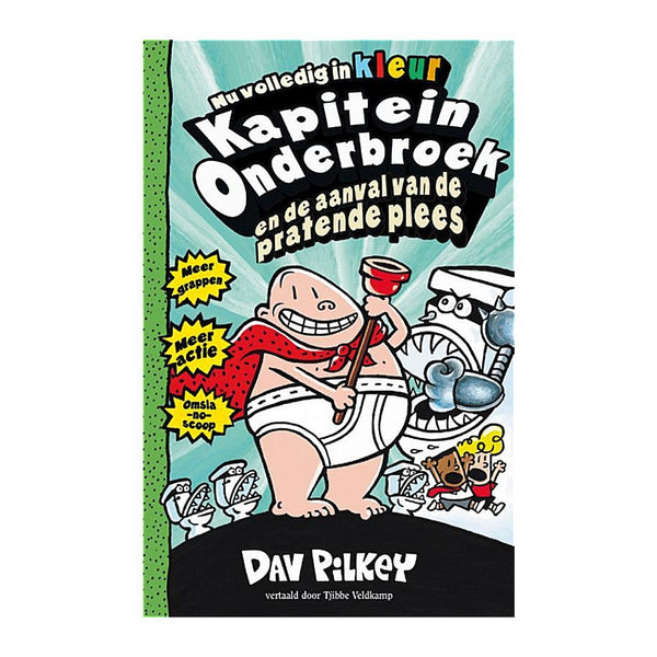 Boek Kapitein Onderbroek Aanval van de Pratende Plees