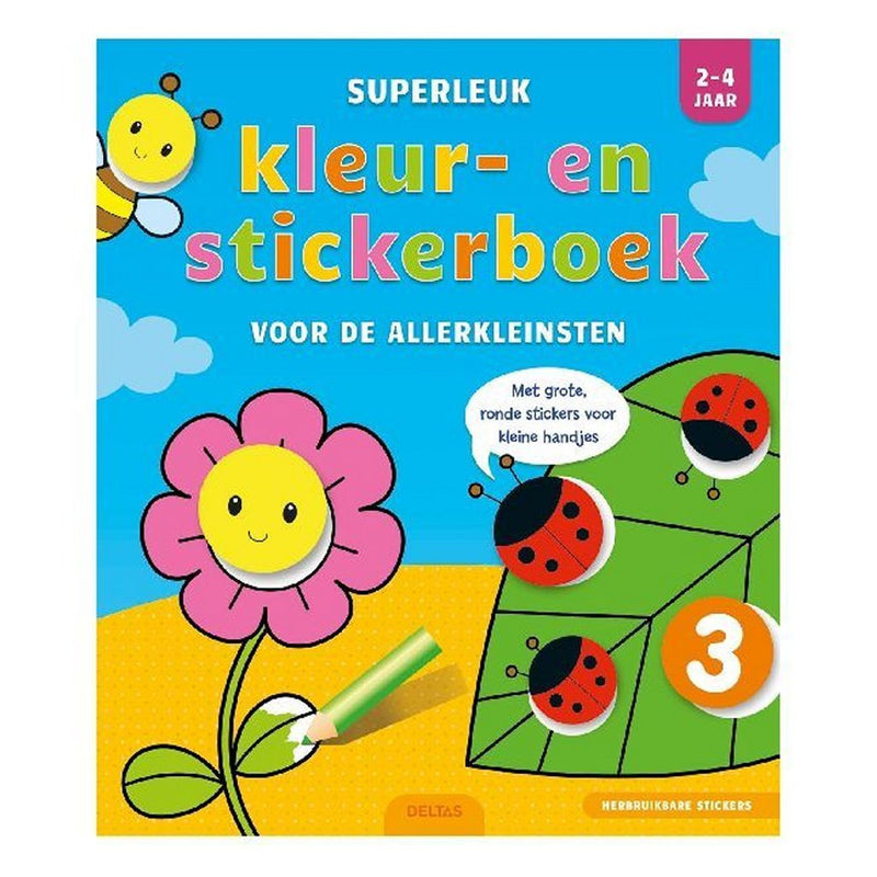 Superleuk Kleur- en Stickerboek voor de Allerkleinsten