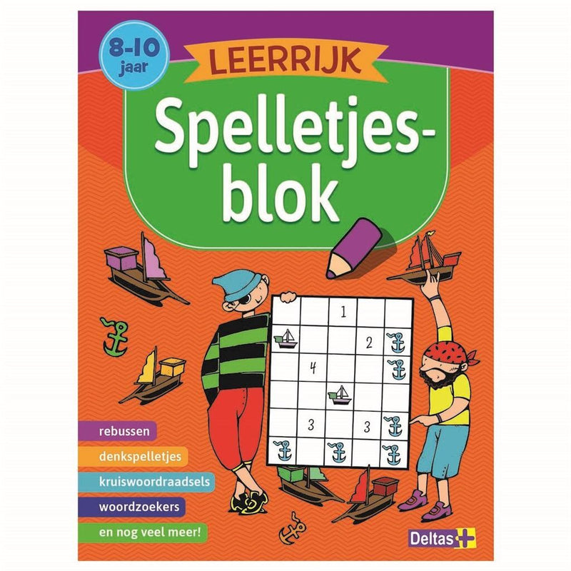 Deltas Leerrijk Spelletjesblok 8-10 Jaar