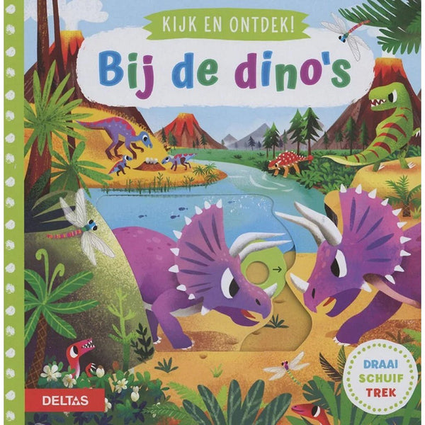 Kijk en Ontdek! - Bij De Dino's Flapjesboek