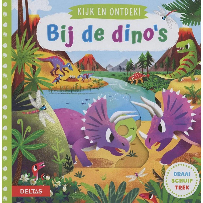 Kijk en Ontdek! - Bij De Dino's Flapjesboek