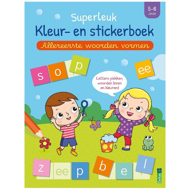 Deltas Kleurboek + Stickers Woorden Vormen 5-6 Jaar