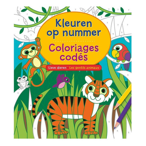 Kleuren op nummer - Lieve dieren