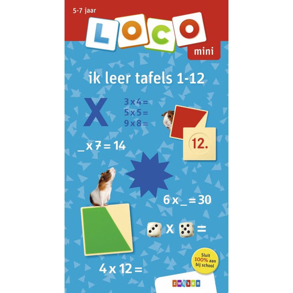 Zwijsen Loco Mini Oefenboekje Ik Leer Tafels 1-12