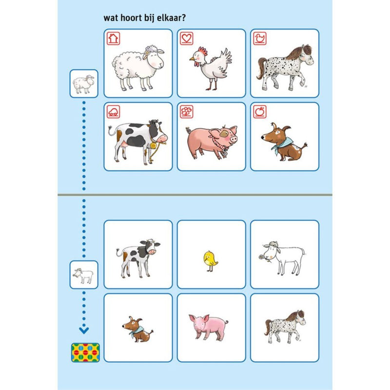 Zwijsen Loco Bambino Oefenboekje Fien en Teun met de Dieren