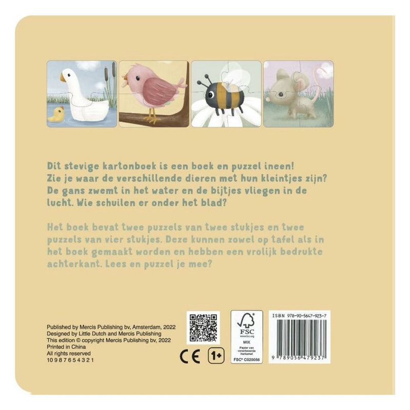 Little Dutch Mijn Dieren Puzzelboek met 4 Puzzels