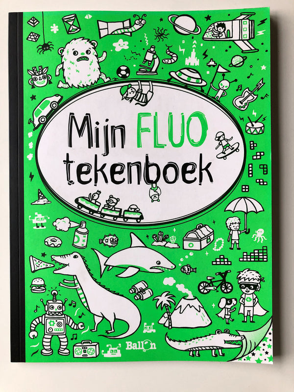 Mijn Fluo Tekenboek Groen