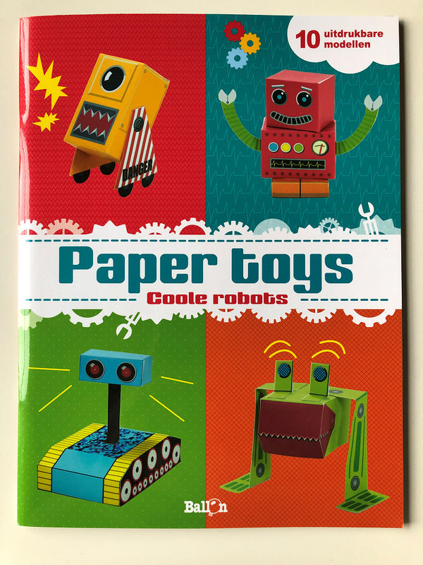 Paper Toys Knutelsboek - Coole robots