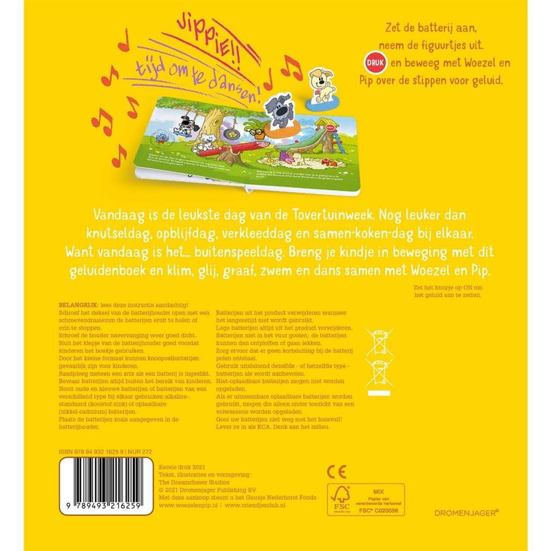 Woezel en Pip Boek Buitenspeeldag + Geluid