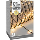 LED Verlichting 720 LED - 54 meter - extra warm wit - voor binnen en buiten - 8 Lichtfuncties - Sof