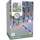 LED Verlichting 600 LED - 18 meter - multicolor - voor binnen en buiten - 8 Lichtfuncties - Soft Wi