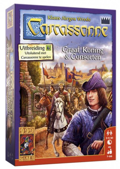 999 Games Carcassonne - Graaf, Koning en Consorten Bordspel