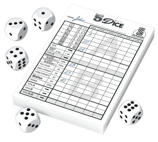 5-Dice Dobbelspel in Blikje